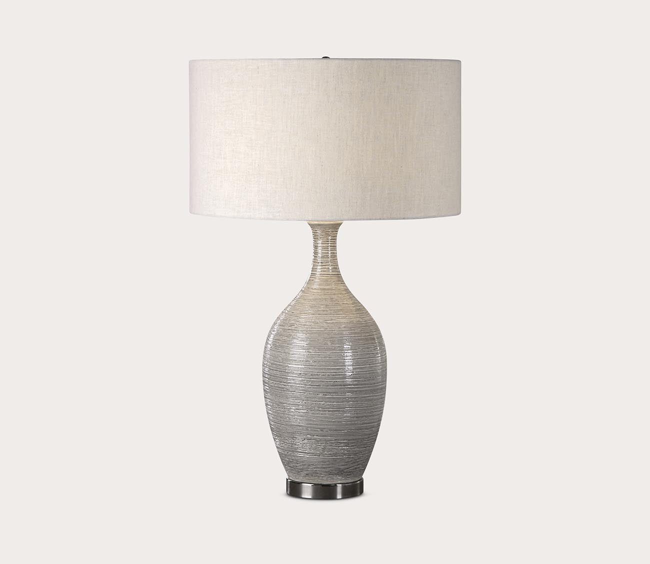 Dinah Gray Textured Table Lamp by Uttermost