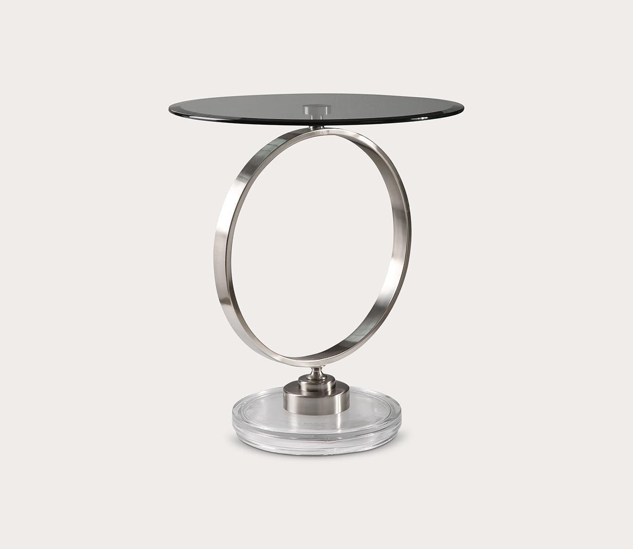 Dixon Brushed Nickel Side Table by Uttermost