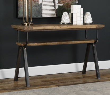Domini Industrial Console Table by Uttermost