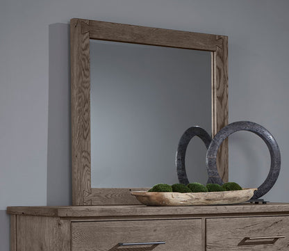 Dovetail Mystic Grey Wood Frame Landscape Mirror by Vaughan Bassett