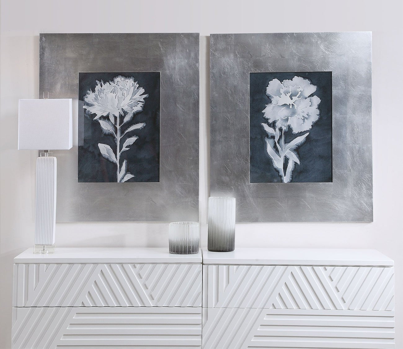 Dream Leaves Floral Prints Set of 2