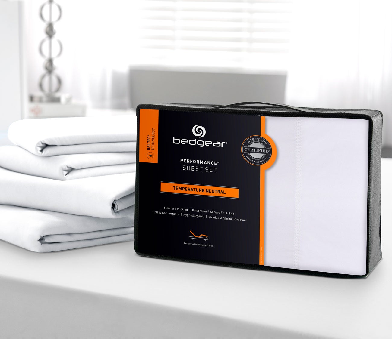 Dri-Tec Moisture-Wicking Performance Sheet Set and Pillowcase Set by Bedgear