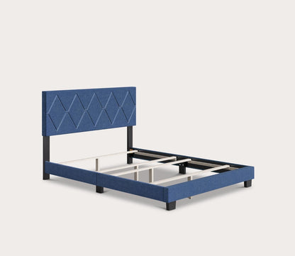 Dublin Diamond Tufted Linen Fabric Platform Bed by Arkotec