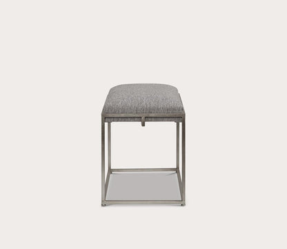 Edie Silver Small Bench by Uttermost