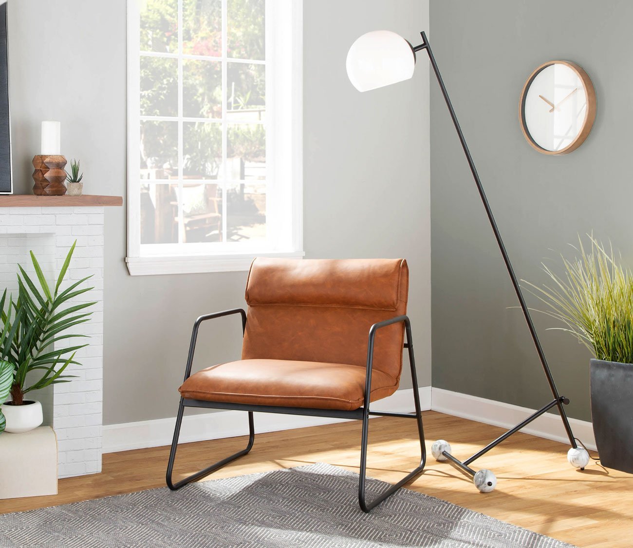 Eileen Contemporary Adjustable Floor Lamp by LumiSource
