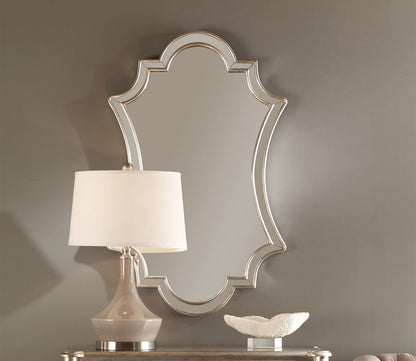 Elara Antiqued Silver Wall Mirror by Uttermost