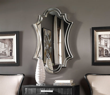 Elara Antiqued Silver Wall Mirror by Uttermost