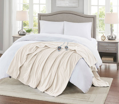 Electric Micro Fleece Heated Blanket by Beautyrest