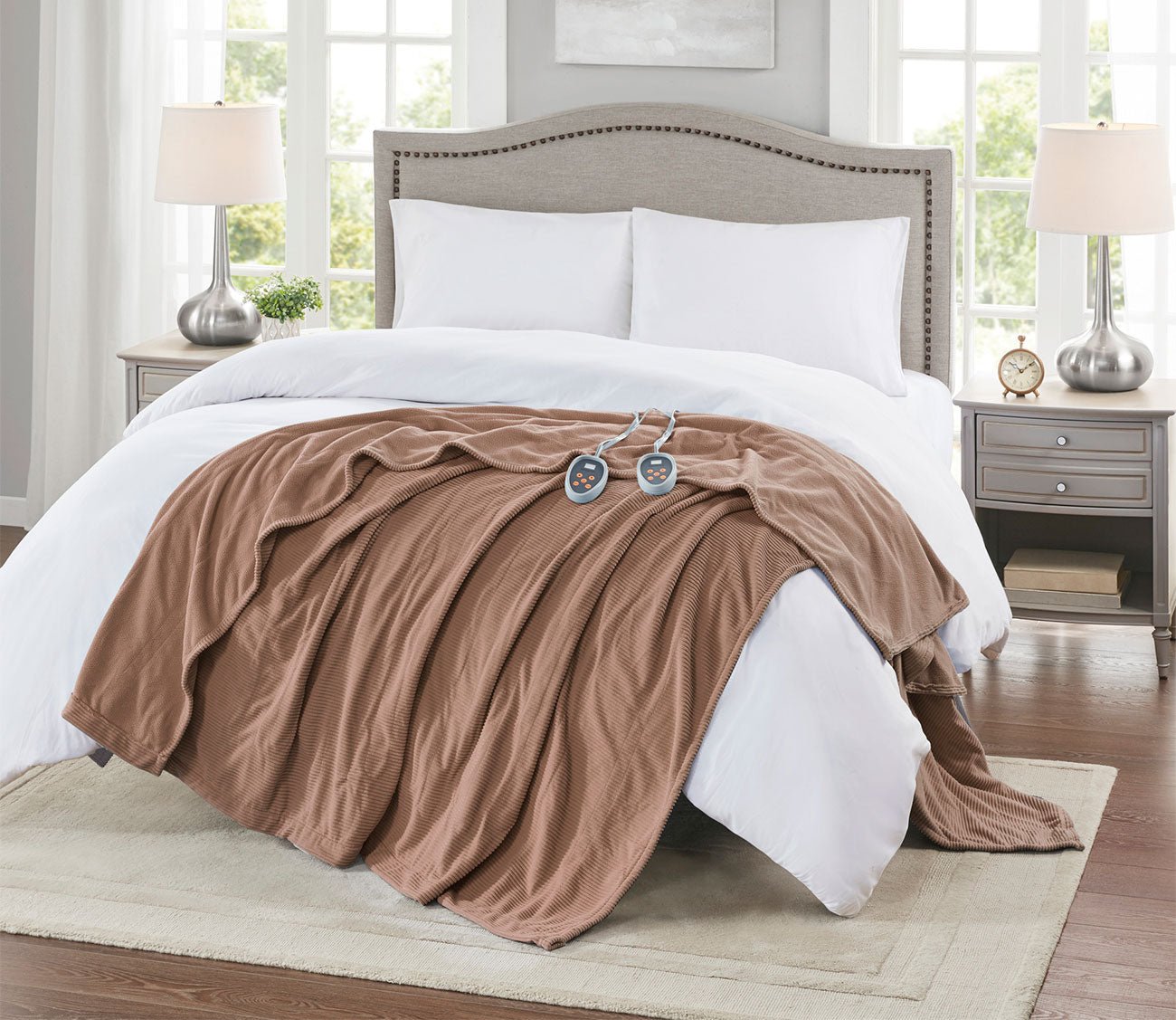 Electric Micro Fleece Heated Blanket by Beautyrest
