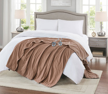 Electric Micro Fleece Heated Blanket by Beautyrest