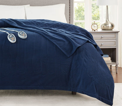 Electric Micro Fleece Heated Blanket by Beautyrest
