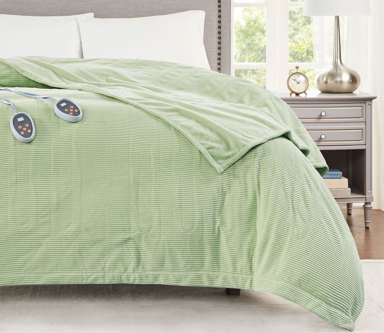 Electric Micro Fleece Heated Blanket by Beautyrest