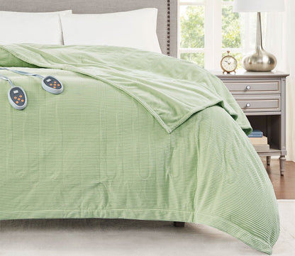 Electric Micro Fleece Heated Blanket by Beautyrest