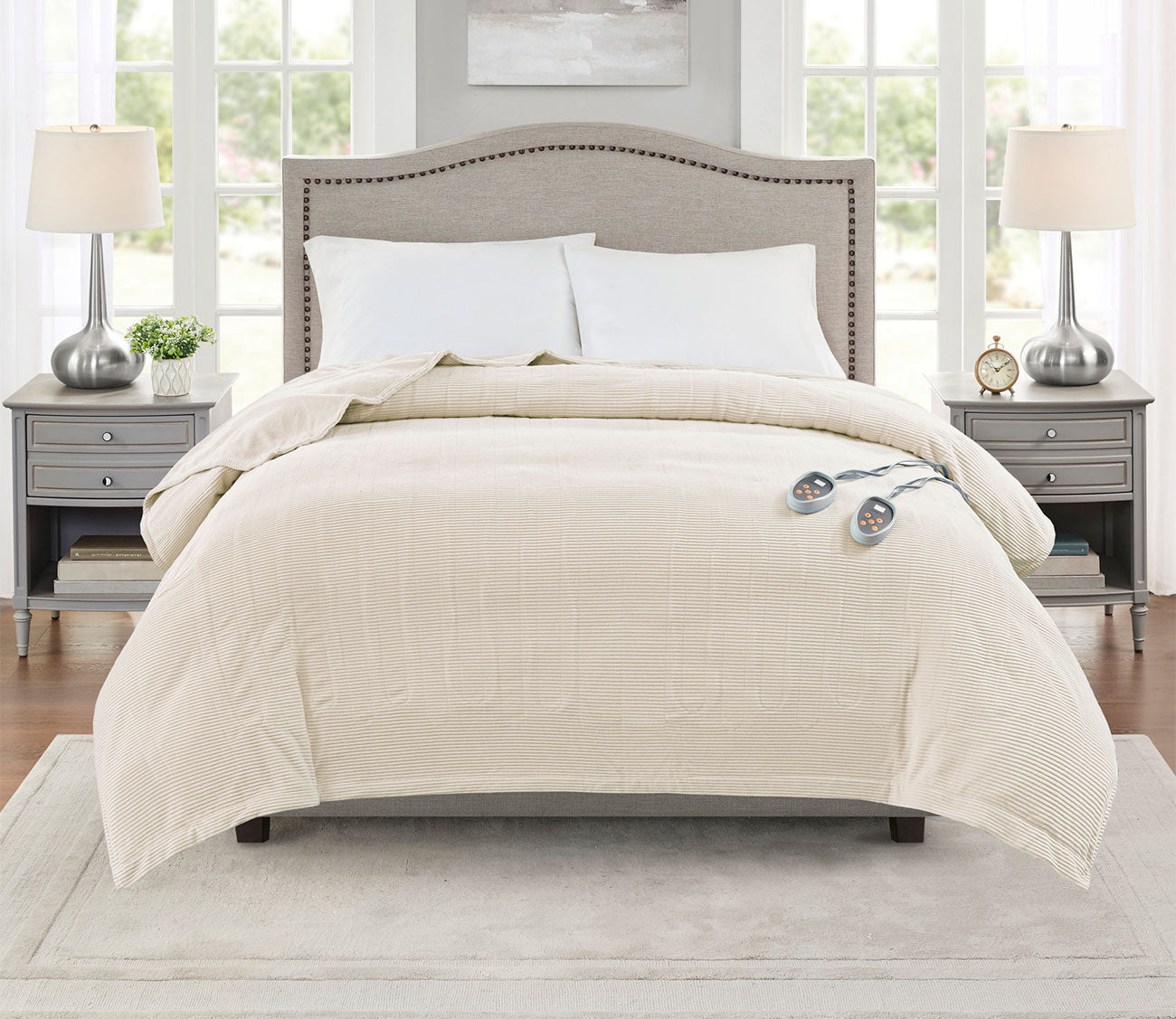 Electric Micro Fleece Heated Blanket by Beautyrest