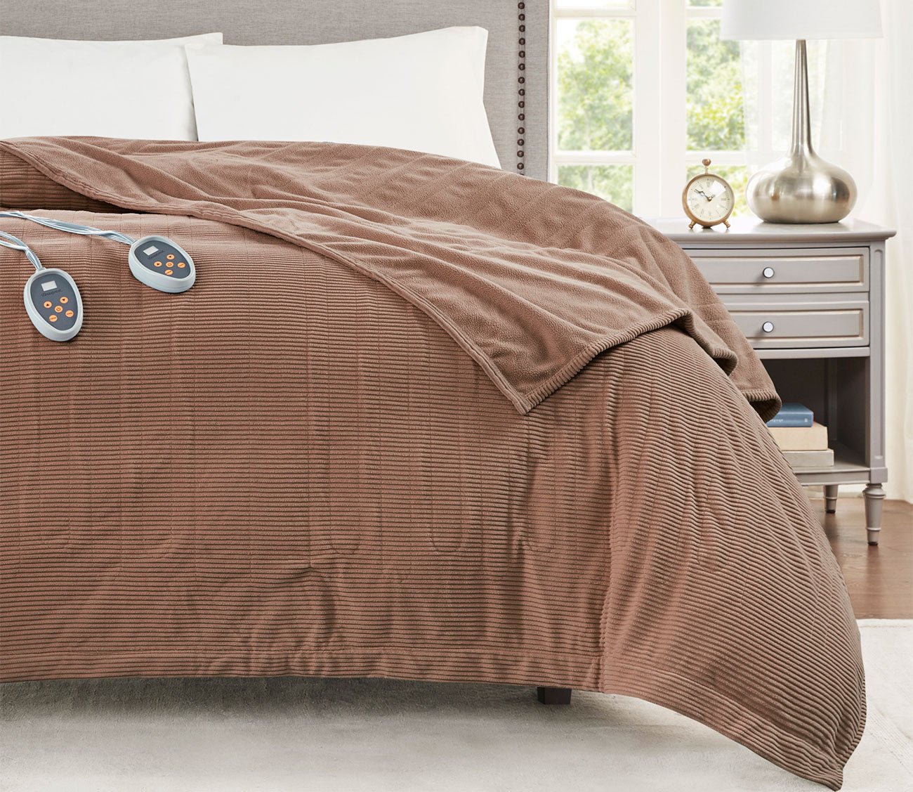 Electric Micro Fleece Heated Blanket by Beautyrest