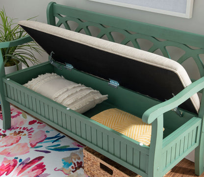 Elliana Wood Storage Bench by Powell