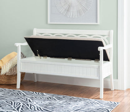 Elliana Wood Storage Bench by Powell