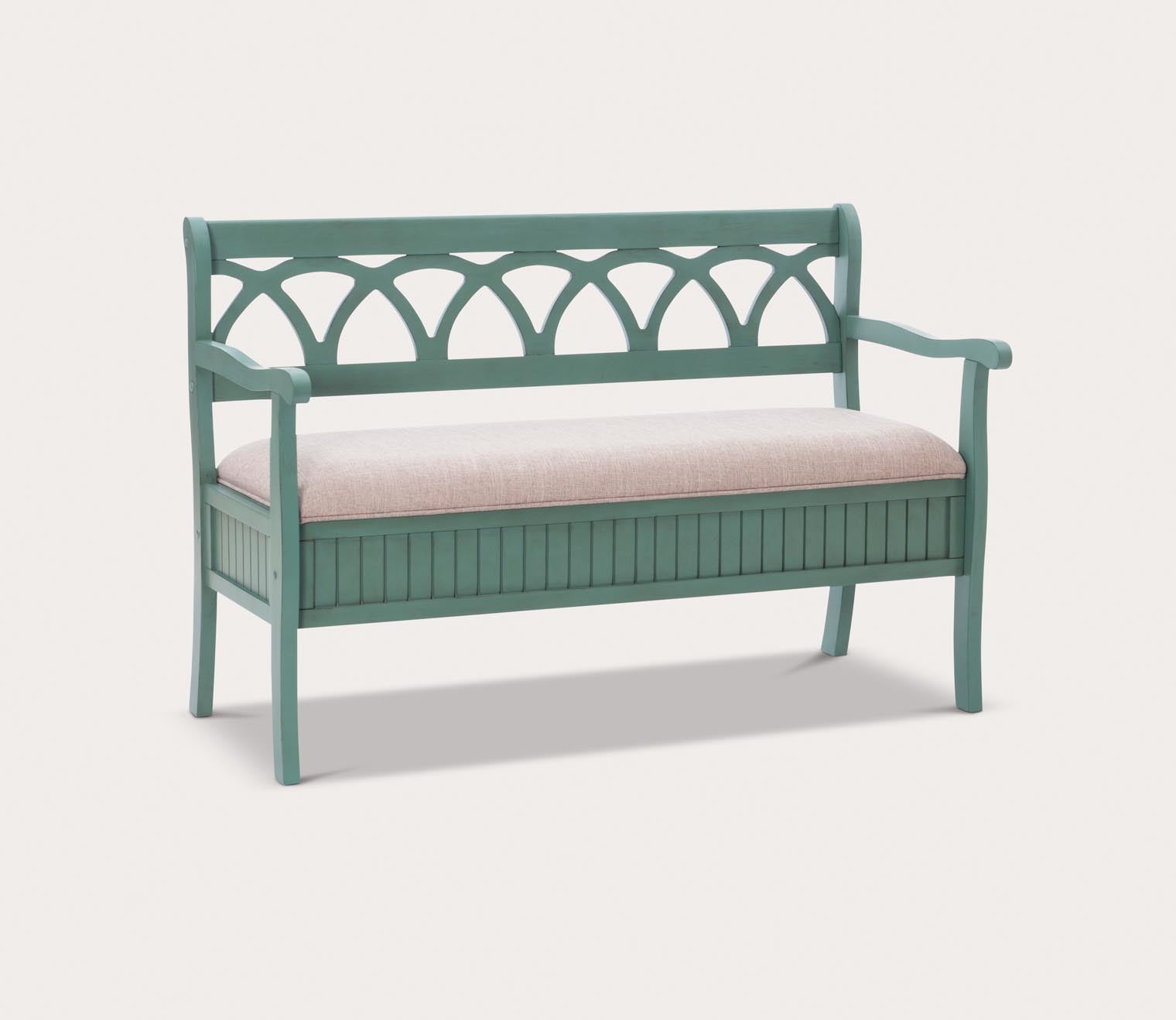Elliana Wood Storage Bench by Powell