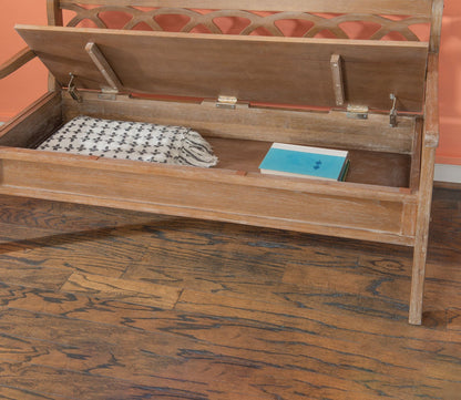 Elliana Wood Storage Bench by Powell