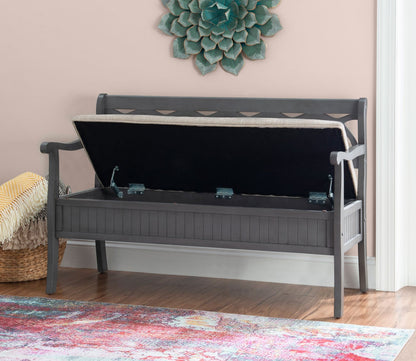 Elliana Wood Storage Bench by Powell