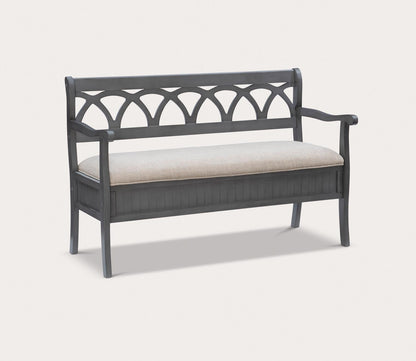 Elliana Wood Storage Bench by Powell