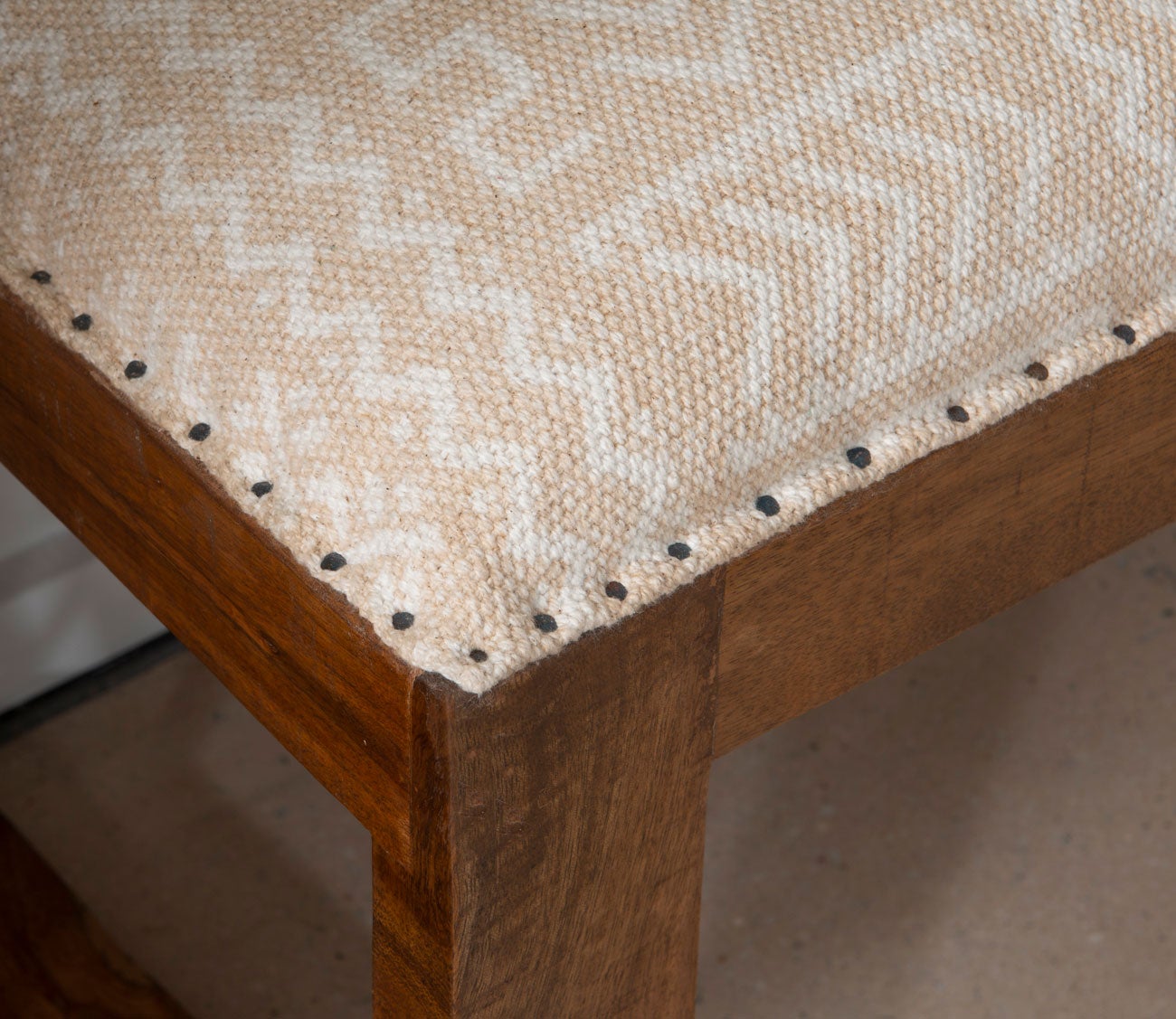 Ellington Tribal Print Cotton Upholstered Bench by Powell