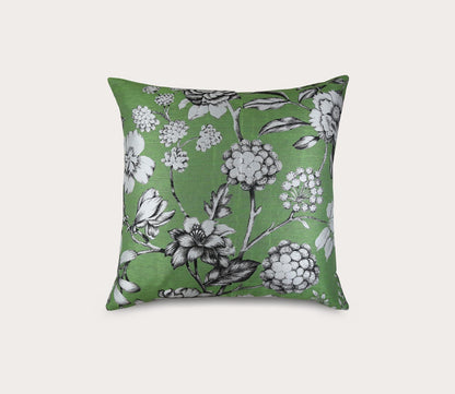 Enchanted Floral Jacquard Throw Pillow by Ann Gish