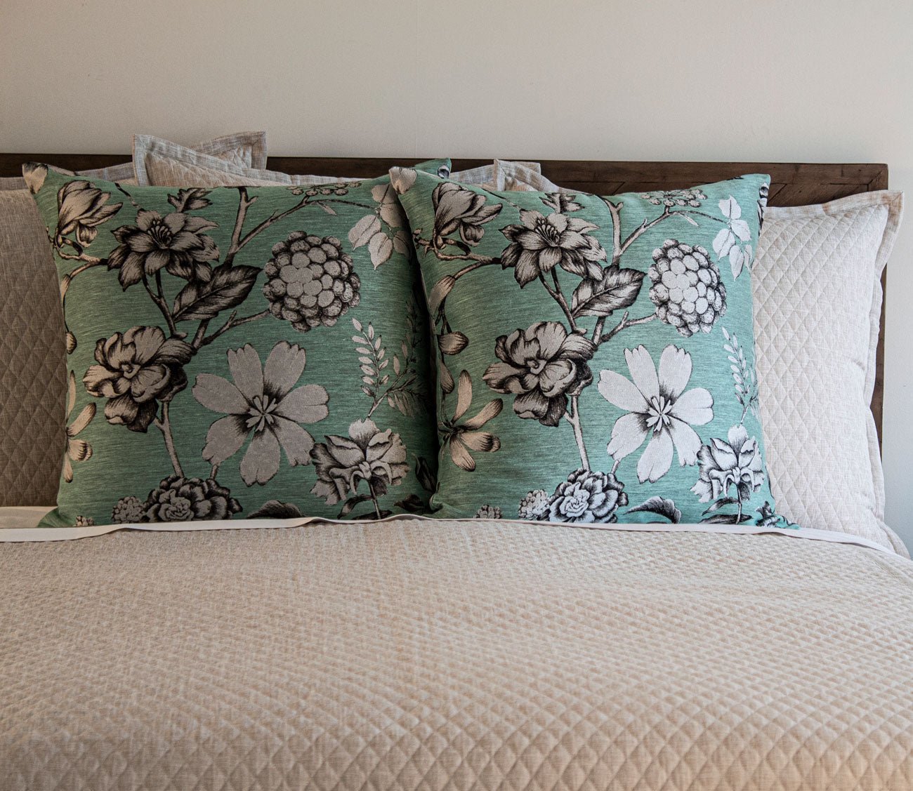 Enchanted Floral Jacquard Throw Pillow
