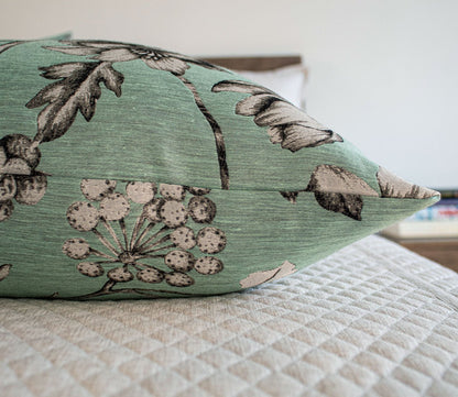 Enchanted Floral Jacquard Throw Pillow by Ann Gish