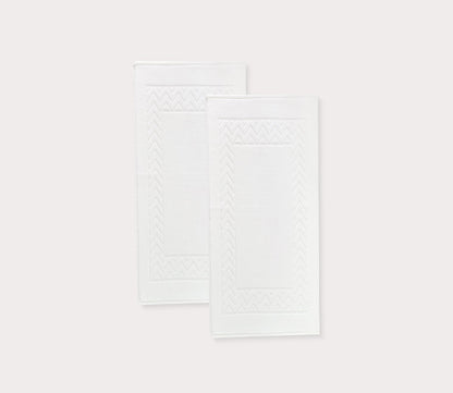 Enchasoft 2-Piece Turkish Cotton Bath Mat Set in 5 Colors by Enchante