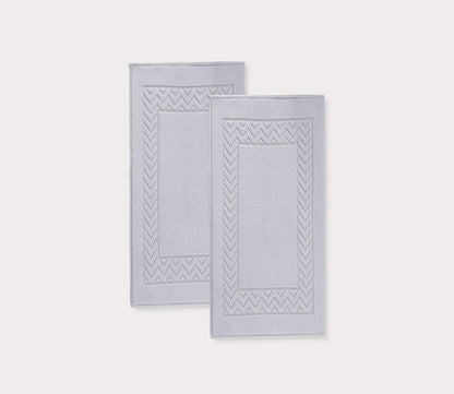 Enchasoft 2-Piece Turkish Cotton Bath Mat Set in 5 Colors by Enchante