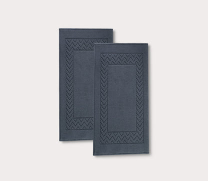 Enchasoft 2-Piece Turkish Cotton Bath Mat Set in 5 Colors by Enchante