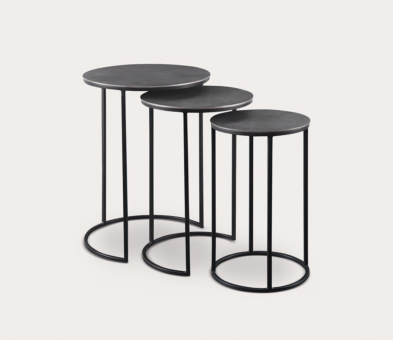 Erik Metal Nesting Tables Set of 3 by Uttermost
