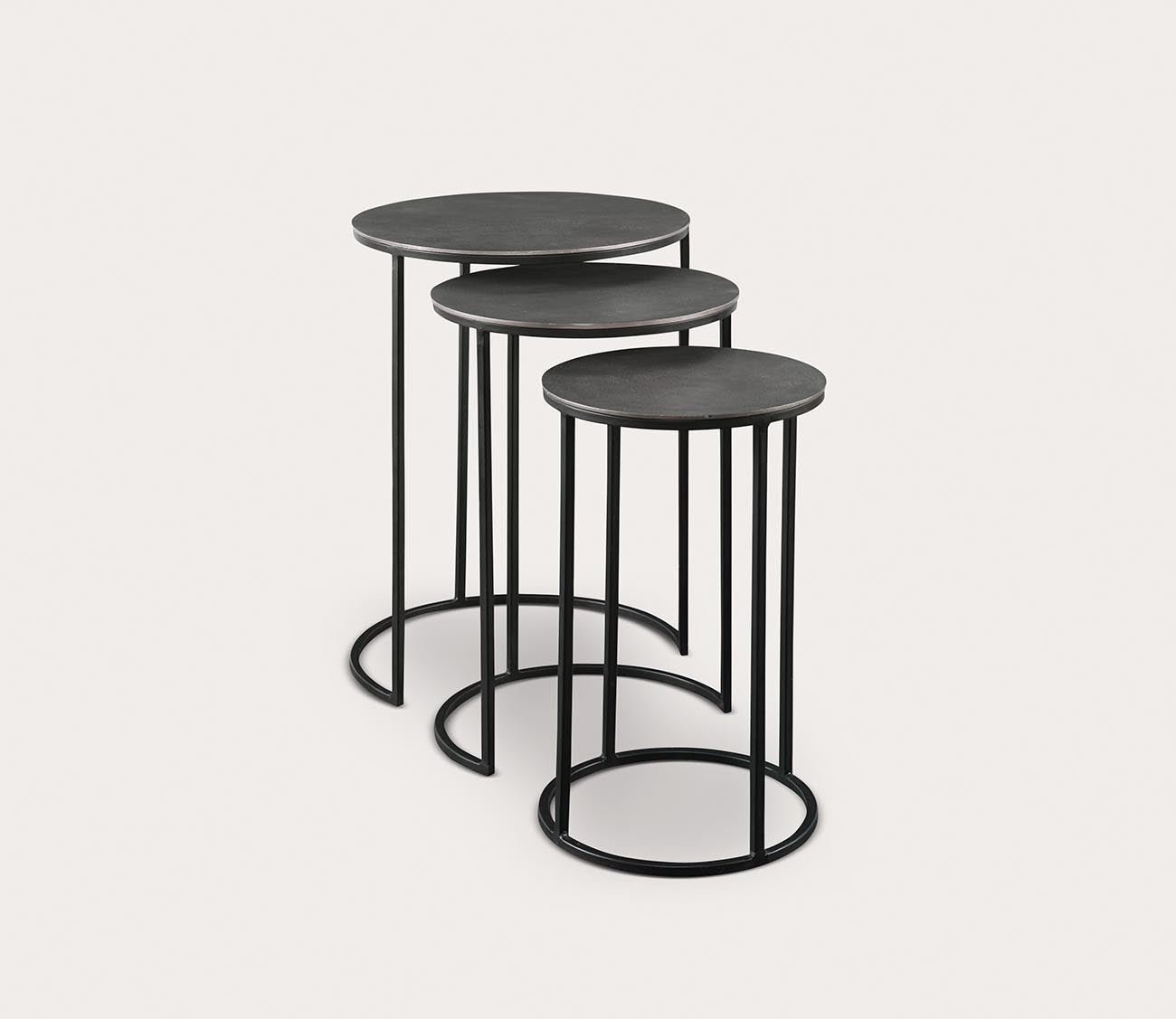 Erik Metal Nesting Tables Set of 3 by Uttermost