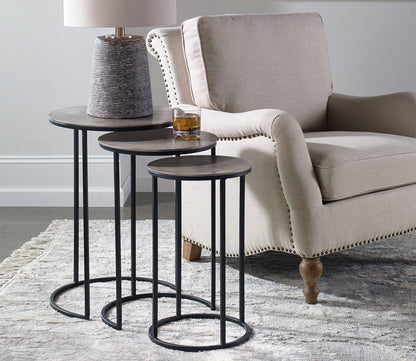 Erik Metal Nesting Tables Set of 3 by Uttermost