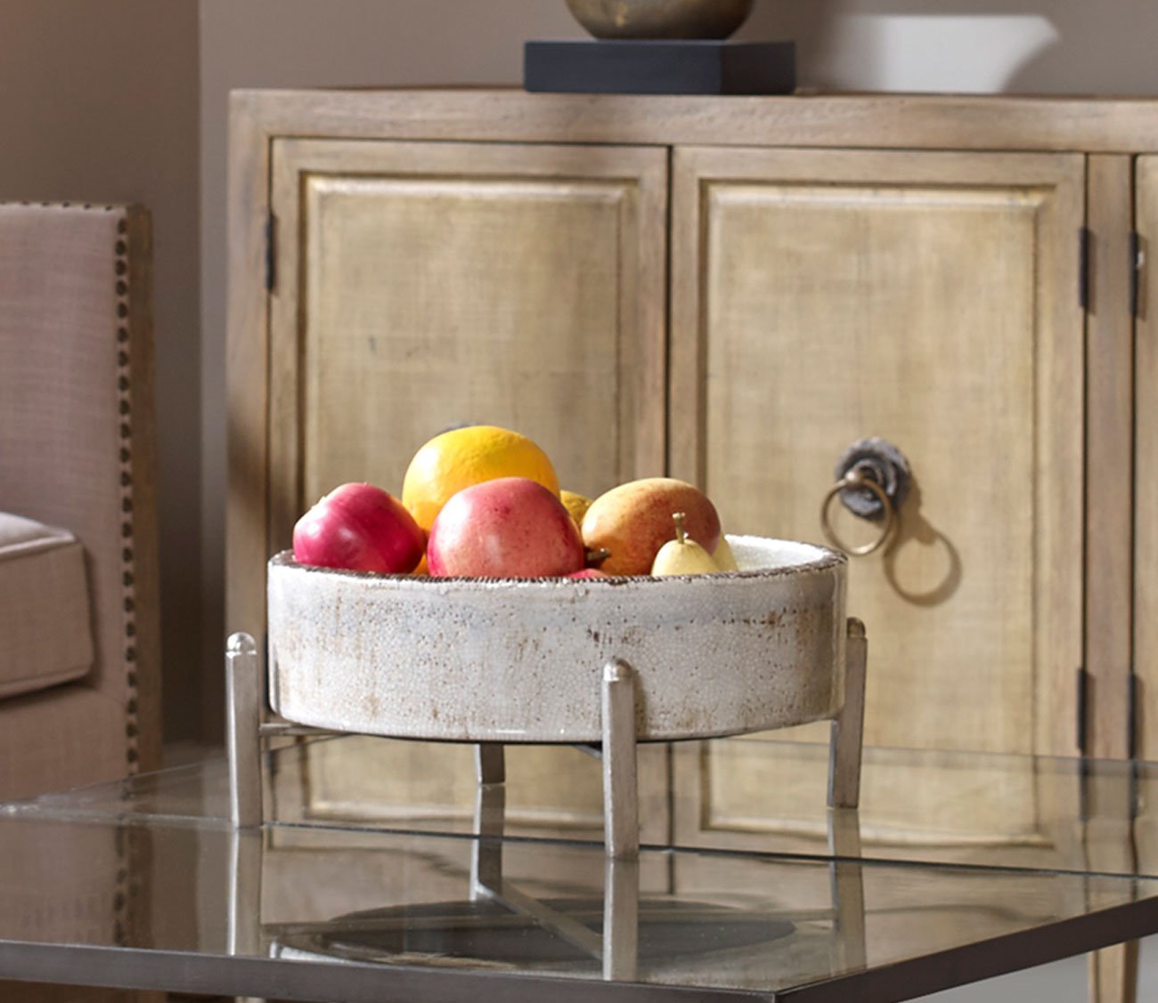 Essie Pale Gray Bowls Set of 2 by Uttermost