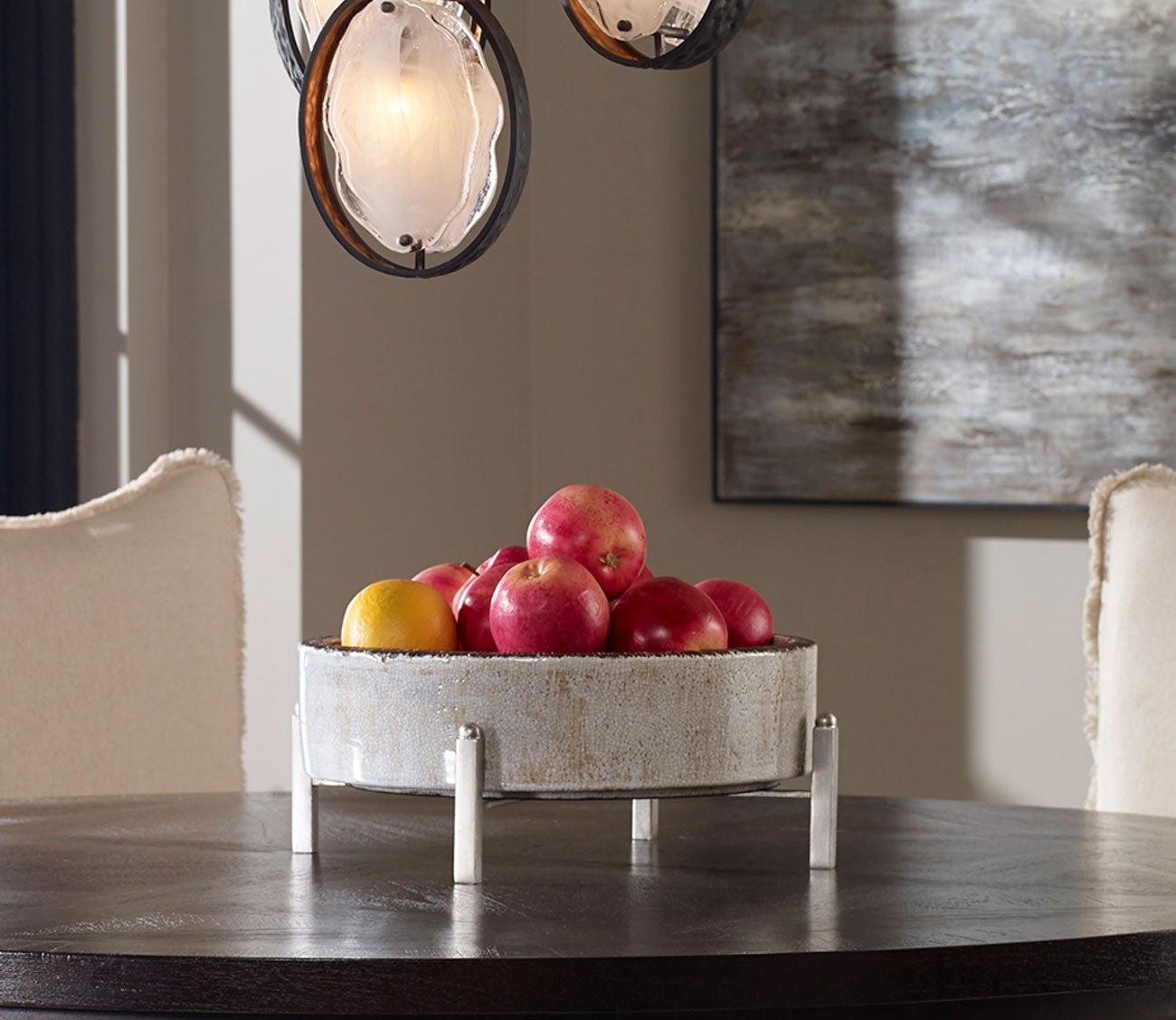Essie Pale Gray Bowls Set of 2 by Uttermost
