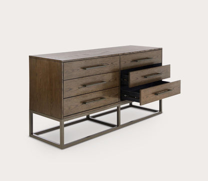 Estelle 6-Drawer Wood Dresser by Safavieh