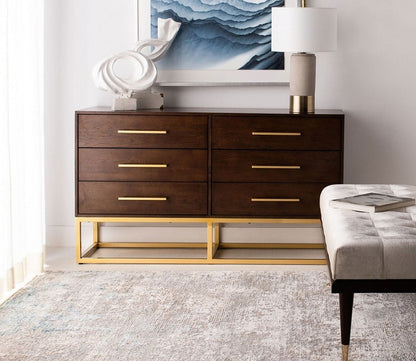 Estelle 6-Drawer Wood Dresser by Safavieh