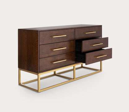 Estelle 6-Drawer Wood Dresser by Safavieh