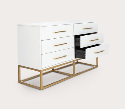 Estelle 6-Drawer Wood Dresser by Safavieh