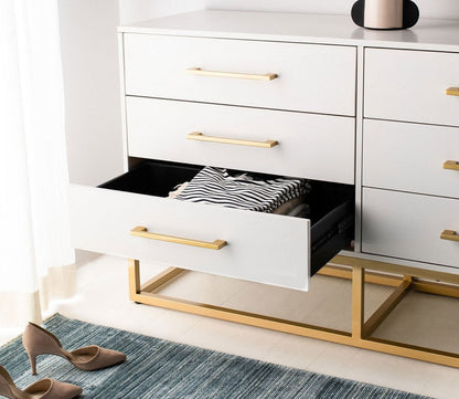 Estelle 6-Drawer Wood Dresser by Safavieh