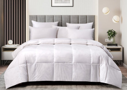 Extra Warmth Cotton White Goose Feather and Down Fiber Comforter by Elle Décor