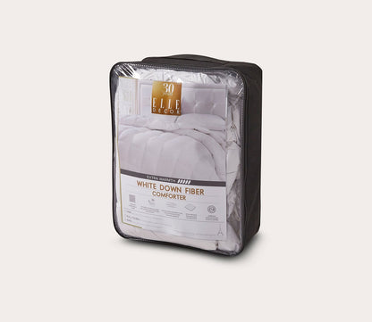 Extra Warmth Ultra-Soft Nano-Touch White Down Fiber Comforter by Elle Décor