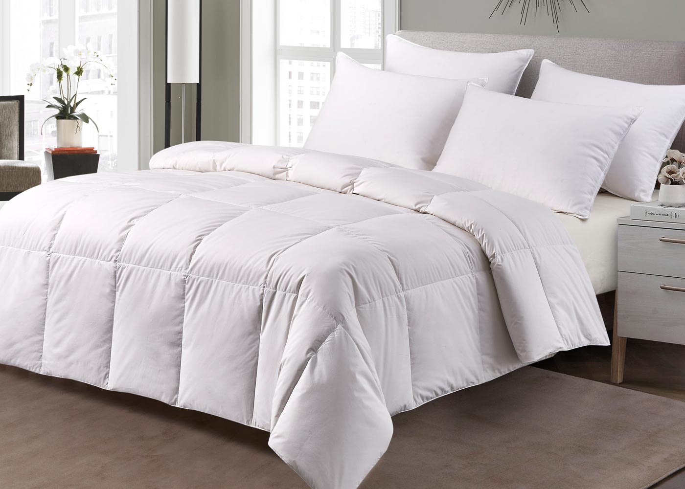 Extra Warmth White Down Fiber Comforter