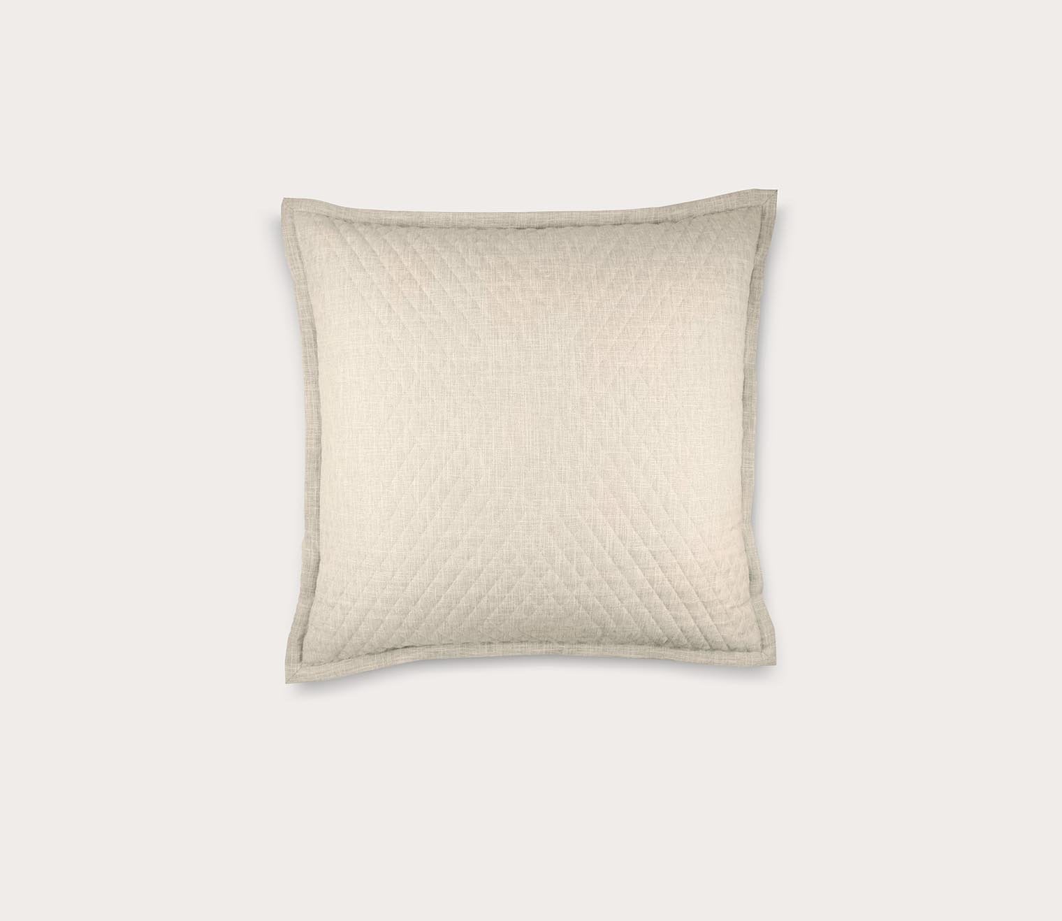 Faux Flax Quilted Coverlet and Euro Sham Set by Ann Gish