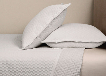 Faux Flax Quilted Coverlet and Euro Sham Set by Ann Gish