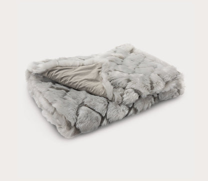 Faux Fur Throw Blanket in 2 Colors by Rizzy Home