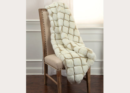 Faux Fur Throw Blanket in 2 Colors by Rizzy Home