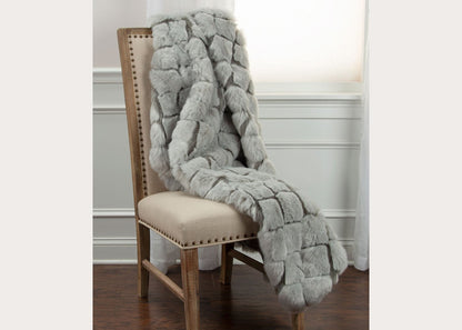 Faux Fur Throw Blanket in 2 Colors by Rizzy Home